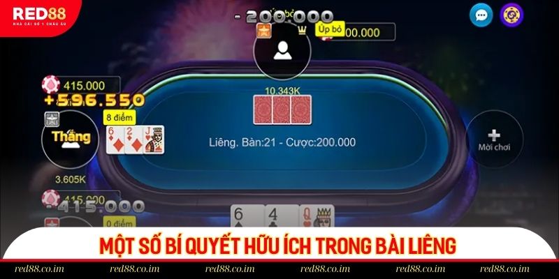 Một số bí quyết hữu ích trong bài Liêng